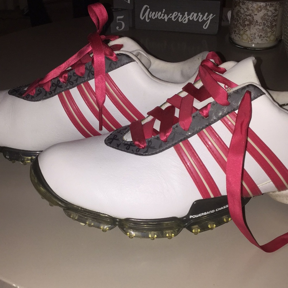 Adidas power band chassis fit foam golf shoes